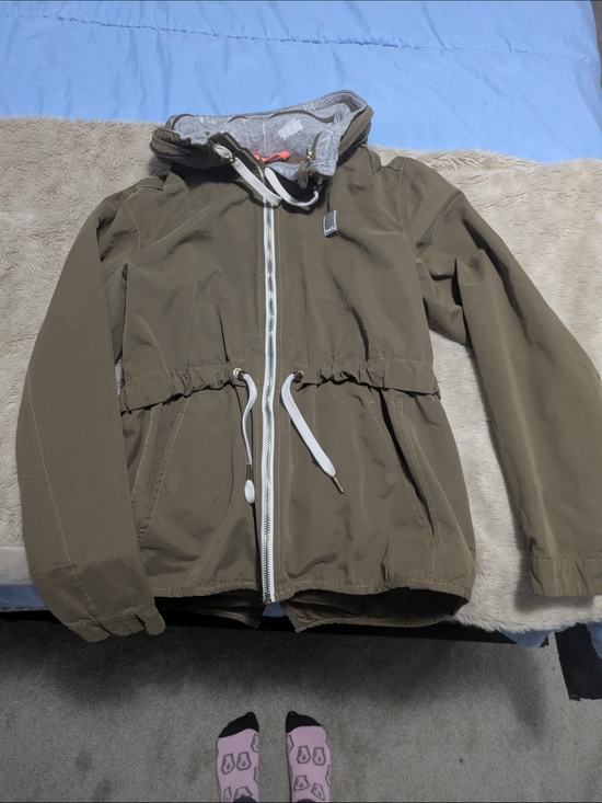 Bench Jackets & Blazers - Bench Olive Green Drawstring Hooded Jacket